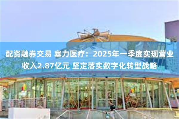 配资融券交易 塞力医疗：2025年一季度实现营业收入2.87亿元 坚定落实数字化转型战略