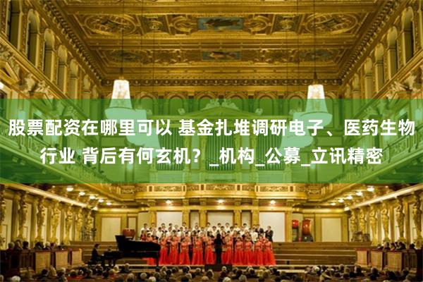 股票配资在哪里可以 基金扎堆调研电子、医药生物行业 背后有何玄机？_机构_公募_立讯精密